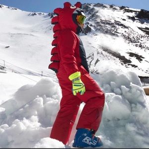 Kids dino snowsuit